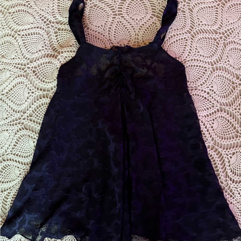 Navy Vintage Victoria Secret Babydoll Dress